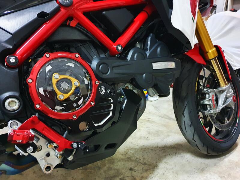 Carter trasparente per frizioni a olio Ducati